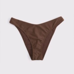 Abercrombie & Fitch Brown High-Cut Bikini